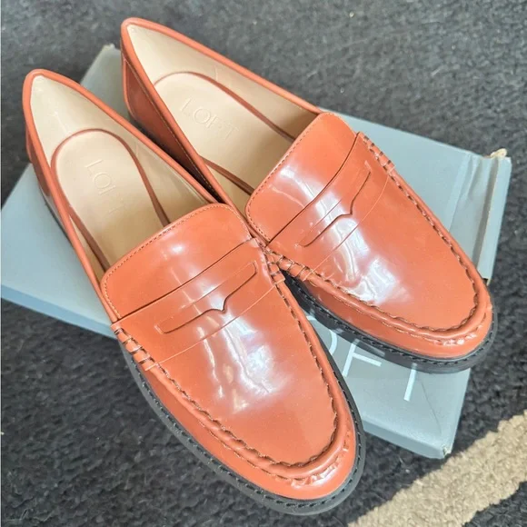 LOFT Patent Leather Loafers - Picture 3 of 6